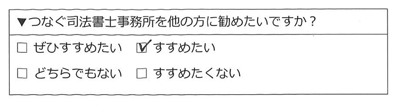 横浜市保土ケ谷区 50代男性 抵当権抹消のお客様の声