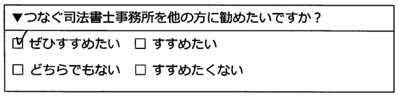 ぜひすすめたい