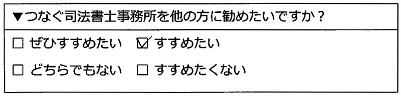つなぐ司法書士事務所をすすめたい